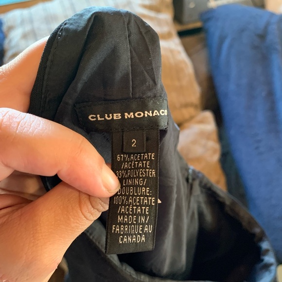 Vintage Y2K Twee Club Monaco Black Flared Mini Skirt High Waist Preppy Coquette - Picture 11 of 16